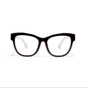 Alice + Olivia Les Halles Black & White Glasses